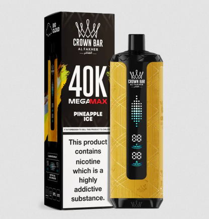 AL Fakher Crown Bar Mega Max 40K 40000 Puffs Disposable Kit