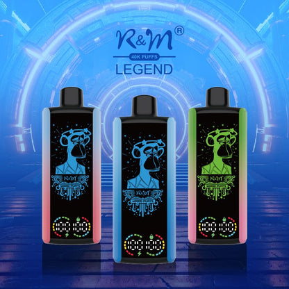 R&M LEGEND 40000 Puffs Mega Screen Rechargeable Disposable Kit 10pcs/pack