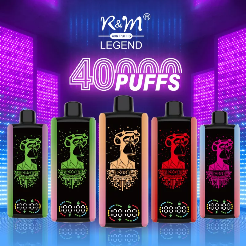 R&M LEGEND 40000 Puffs Mega Screen Rechargeable Disposable Kit 10pcs/pack