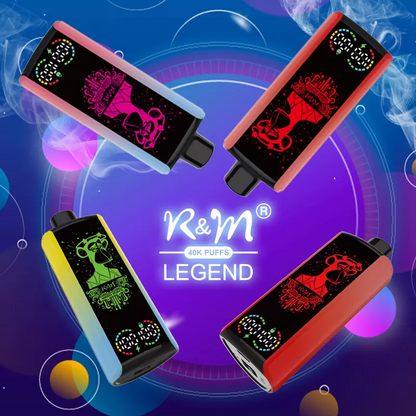 R&M LEGEND 40000 Puffs Mega Screen Rechargeable Disposable Kit 10pcs/pack