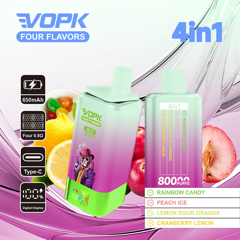 VOPK 80K Puffs 4IN1 Disposable Kit 650mAh