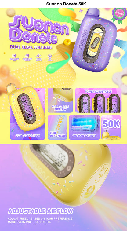 SUONON Donete 50K Puffs Disposable Kit 900mAh