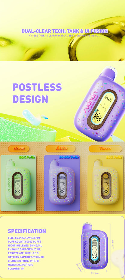 SUONON Donete 50K Puffs Disposable Kit 900mAh