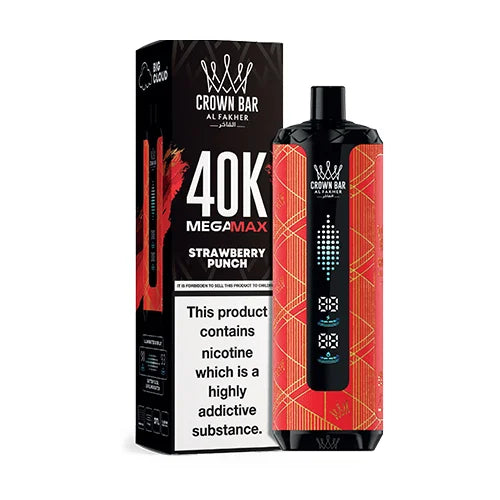 AL Fakher Crown Bar Mega Max 40K 40000 Puffs Disposable Kit
