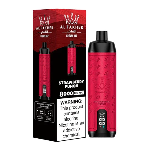 AL Fakher Crown Bar Pro 8000 Puffs Rechargeable Disposable Kit Cheap Sale Vapormo.com vapormo.com AL Fakher Crown Bar Pro 8000 Puffs Rechargeable Disposable Kit Cheap Sale Vapormo.com vapormo.com
