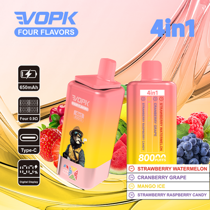VOPK 80K Puffs 4IN1 Disposable Kit 650mAh