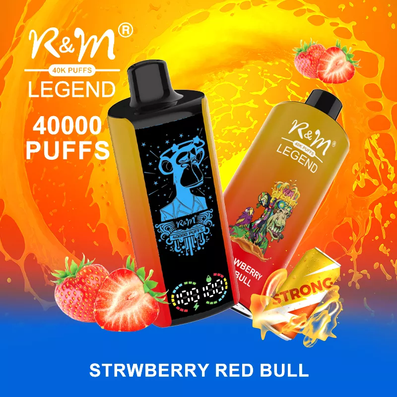 r and m disposable vape R&M LEGEND 40000 Puffs Mega Screen Rechargeable Disposable Kit 10pcs/pack Clearance