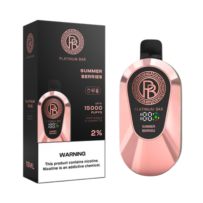Platinum Bar 15000 Puffs Rechargeable Disposable Kit