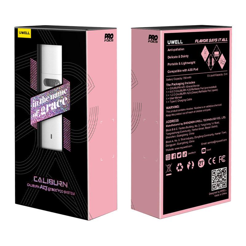 Uwell Caliburn AZ3 Grace Pod Kit 750mAh 2ml Clearance | Vapormo.com vapormo.com Uwell Caliburn AZ3 Grace Pod Kit 750mAh 2ml Clearance | Vapormo.com vapormo.com