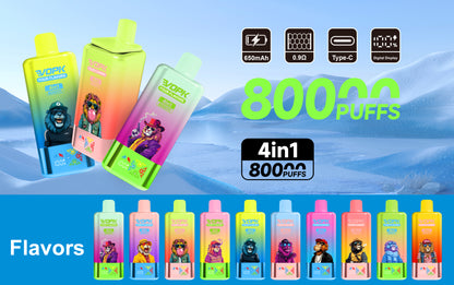 VOPK 80K Puffs 4IN1 Disposable Kit 650mAh