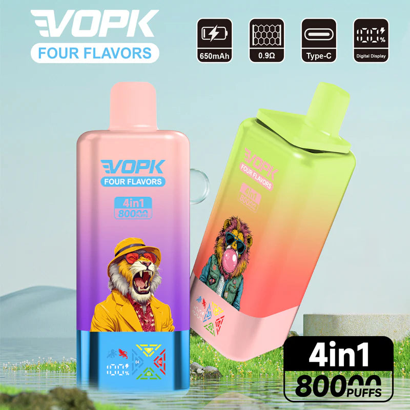 VOPK 80K Puffs 4IN1 Disposable Kit 650mAh
