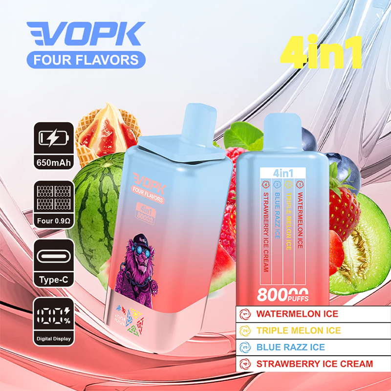 VOPK 80K Puffs 4IN1 Disposable Kit 650mAh