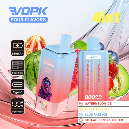 VOPK 80K Puffs 4IN1 Disposable Kit 650mAh