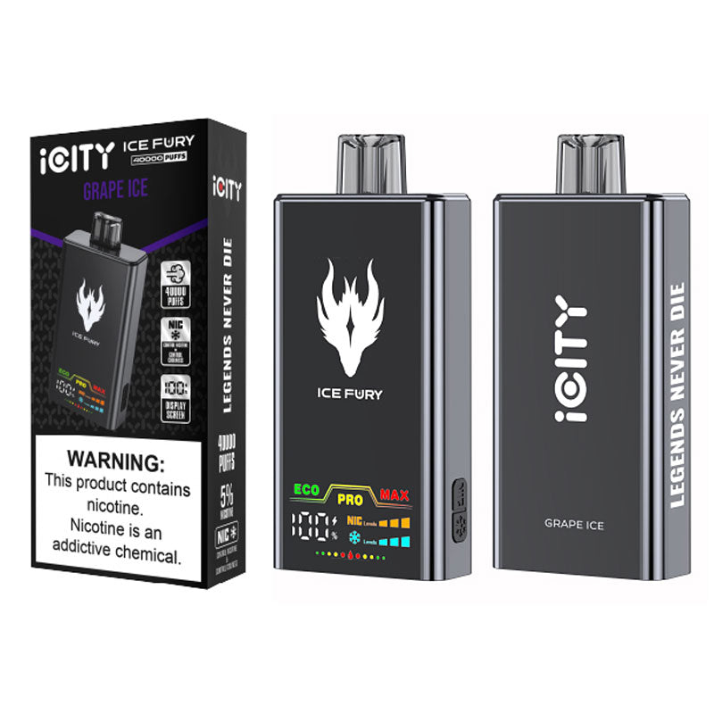 iCity ICE FURY 40K Disposable Kit 900mAh 26ml (40000 Puffs)