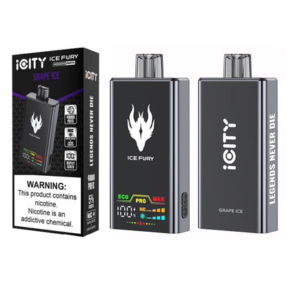 iCity ICE FURY 40K Disposable Kit 900mAh 26ml (40000 Puffs)