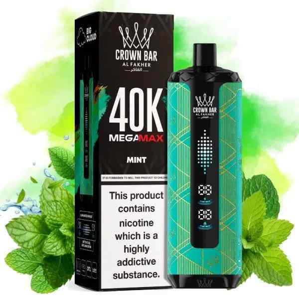 AL Fakher Crown Bar Mega Max 40K 40000 Puffs Disposable Kit