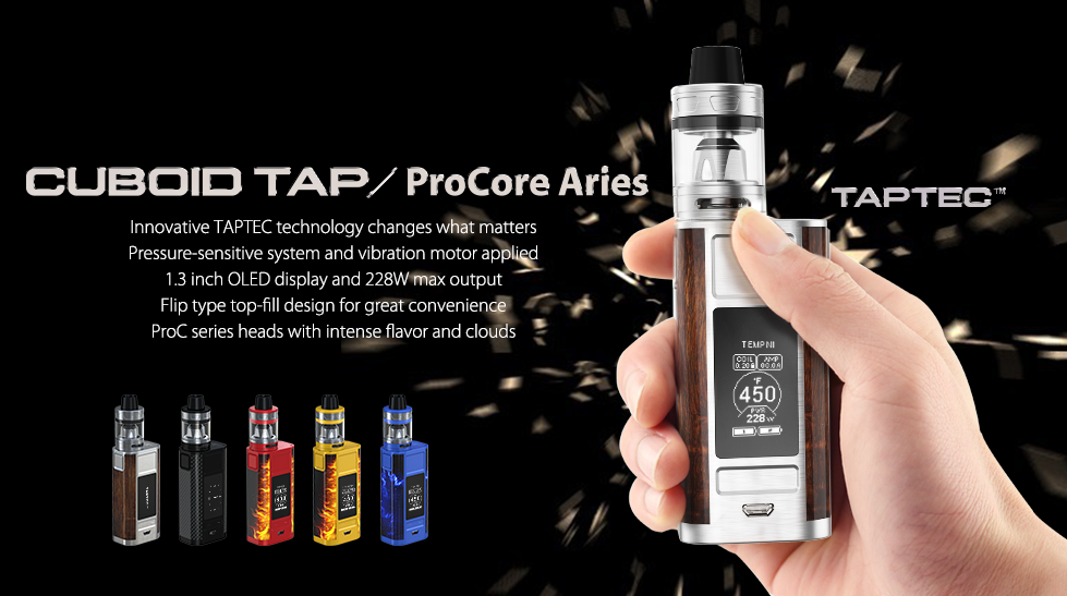 Joyetech CUBOID TAP Starter Kit with ProCore Aries Tank (4ML)