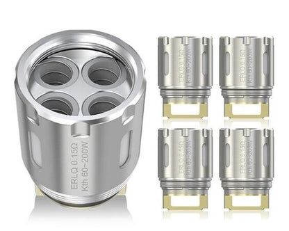 5PCS-PACK Eleaf ERLQ Quadruple Coil Head 0.15 Ohm for MELO RT 25