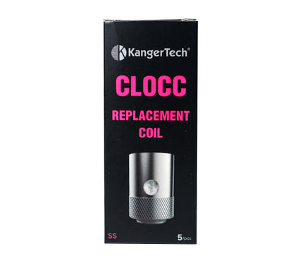 KangerTech CLTANK CLOCC SS316L Replacement 0.5 Ohm-1.0 Ohm Coil 5PCS-PACK