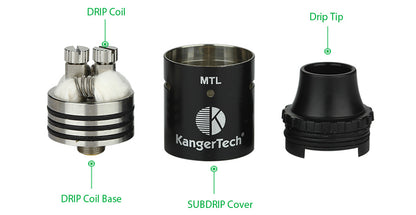 KangerTech DripBox 2 7.0ML Starter Kit with Press RBA Subdrip Tank