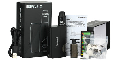 KangerTech DripBox 2 7.0ML Starter Kit with Press RBA Subdrip Tank