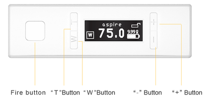 Aspire NX75-Z 18650 Battery TC Mod
