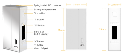 Aspire EVO75 2ML Starter Kit with Atlantis EVO