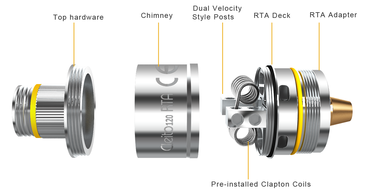 Aspire Cleito120 RTA System
