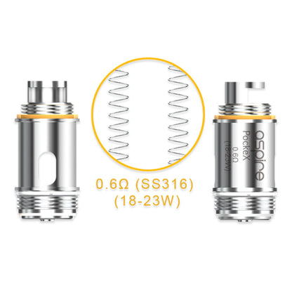 Aspire PockeX Replacement Coil Head 5pcs