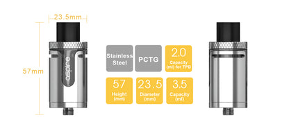 Aspire Cleito EXO Tank Atomizer Standard Version (3.5ML)