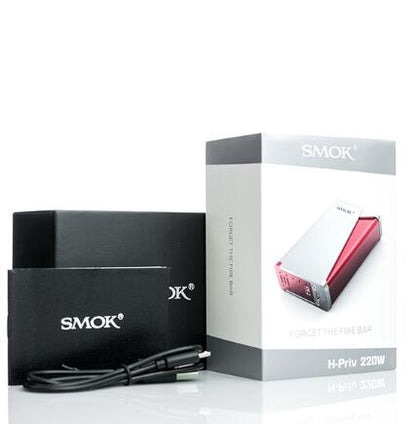 SMOK H-PRIV 220W TC Mod Kit by dual 18650 Batteries