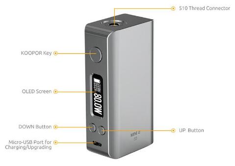 SMOK Koopor Knight 80W Starter Kit with Helmet 2.0ML Tank