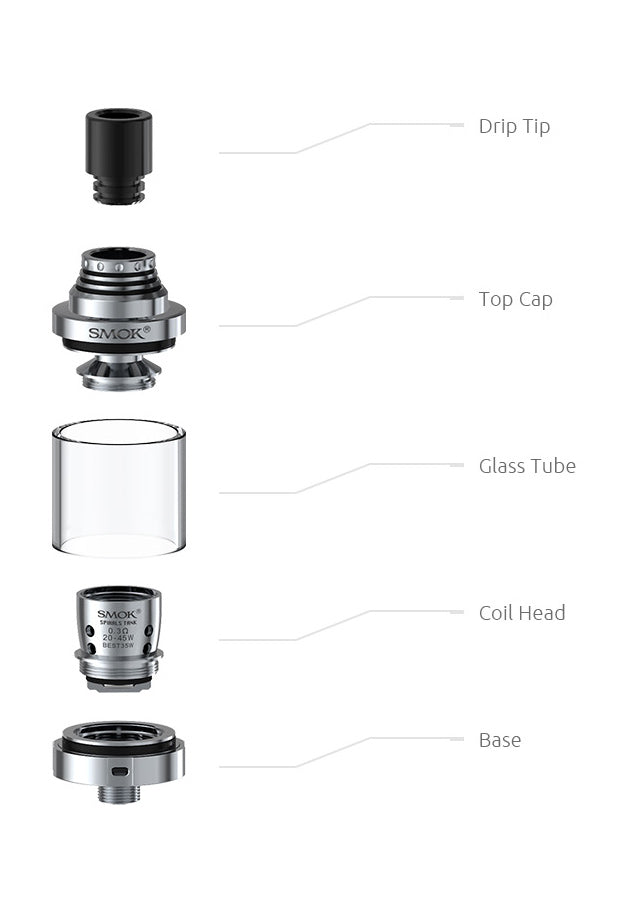 SMOK Spirals 22mm Tank Atomizer 2.0ML