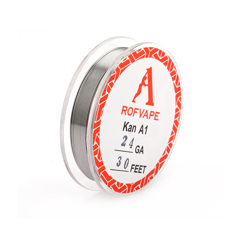 Rofvape Kanthal A1 Wire 24-26-28GA(0.5mm-0.4mm-0.32mm) Diameter (30 Feet)