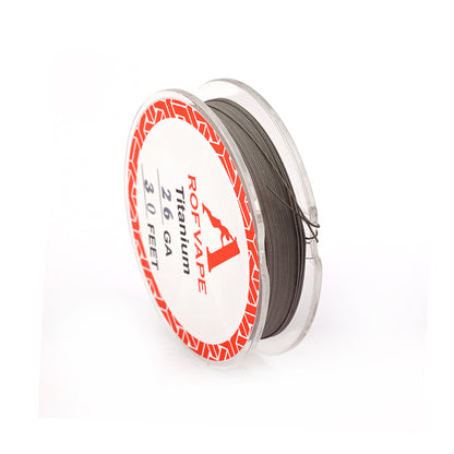 Rofvape Ti Titanium Wire 24-26-28GA(0.5mm-0.4mm-0.32mm) (30 Feet)