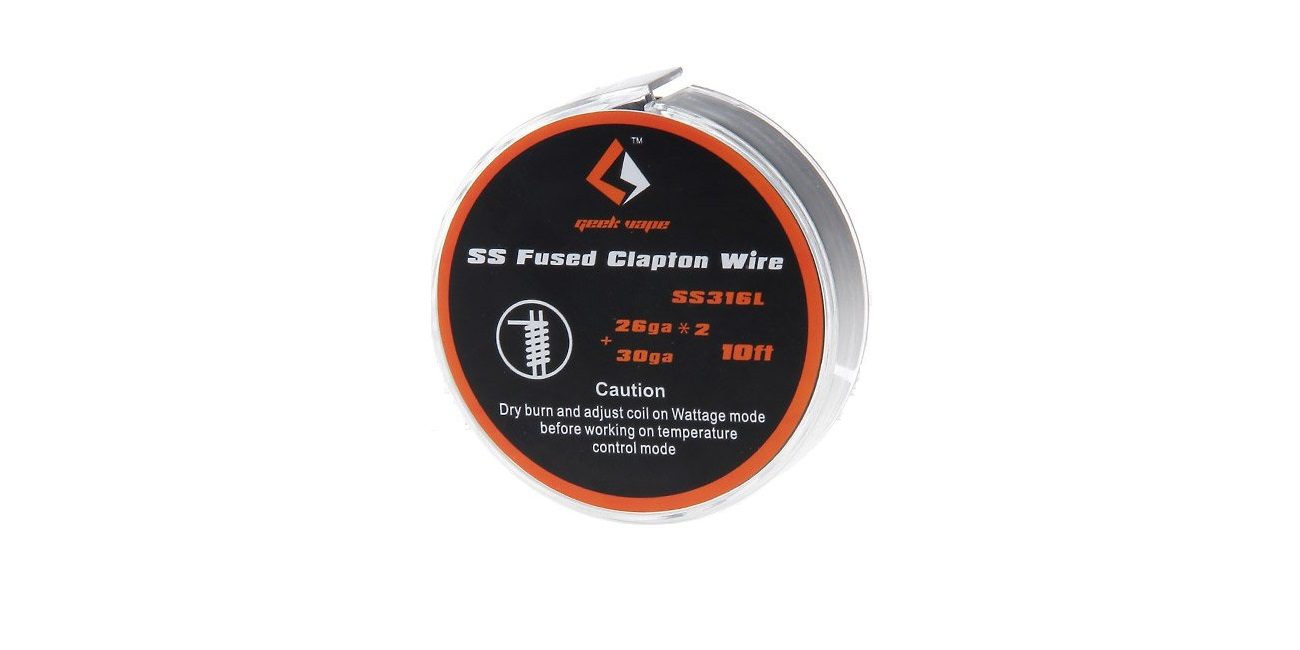 Geekvape SS316L SS Fused Clapton wire 10FT
