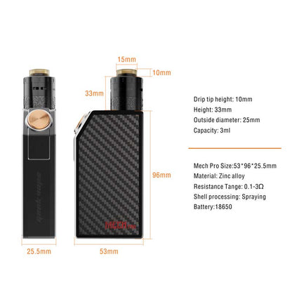 Geekvape Mech Pro Kit with Medusa RDTA