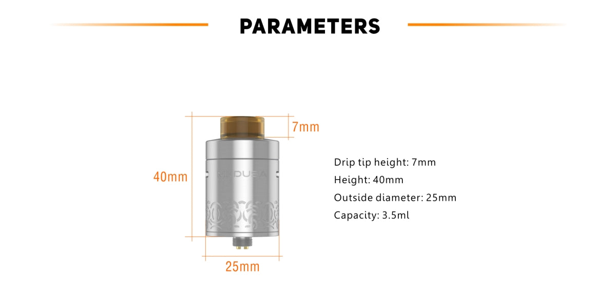 Geekvape Medusa Reborn RDTA Tank Atomizer (3.5ML)