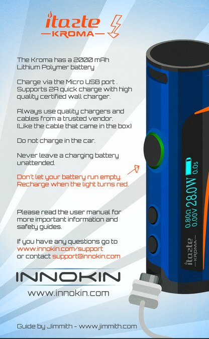Innokin iTaste Kroma 75W 2000mAh Starter Kit with Slipstream 2.0ML Tank