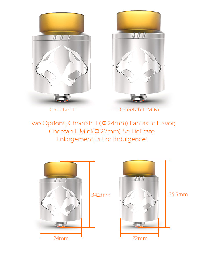 OBS Cheetah II RDA Tank Atomizer 24mm
