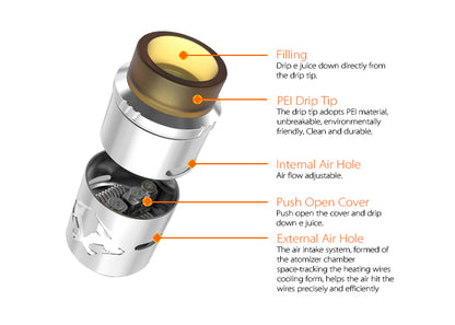 OBS Cheetah II RDA Tank Atomizer 24mm