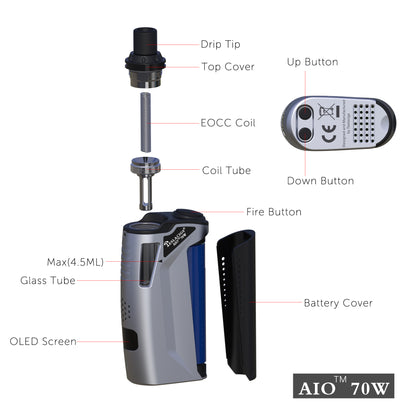 Teslacigs AIO 70W 2.0ML Starter Kit
