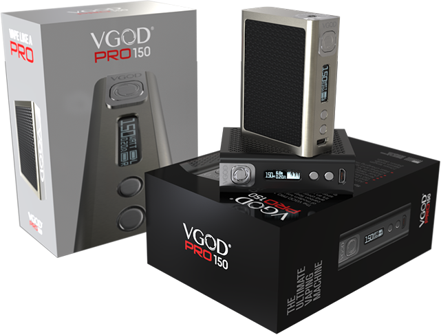VGOD PRO 150 TC Box Mod by dual 18650 Batteries