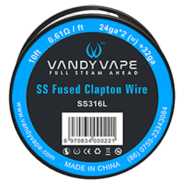 Vandy Vape Fused Clapton Wire SS316L 24ga*2+32ga 10ft