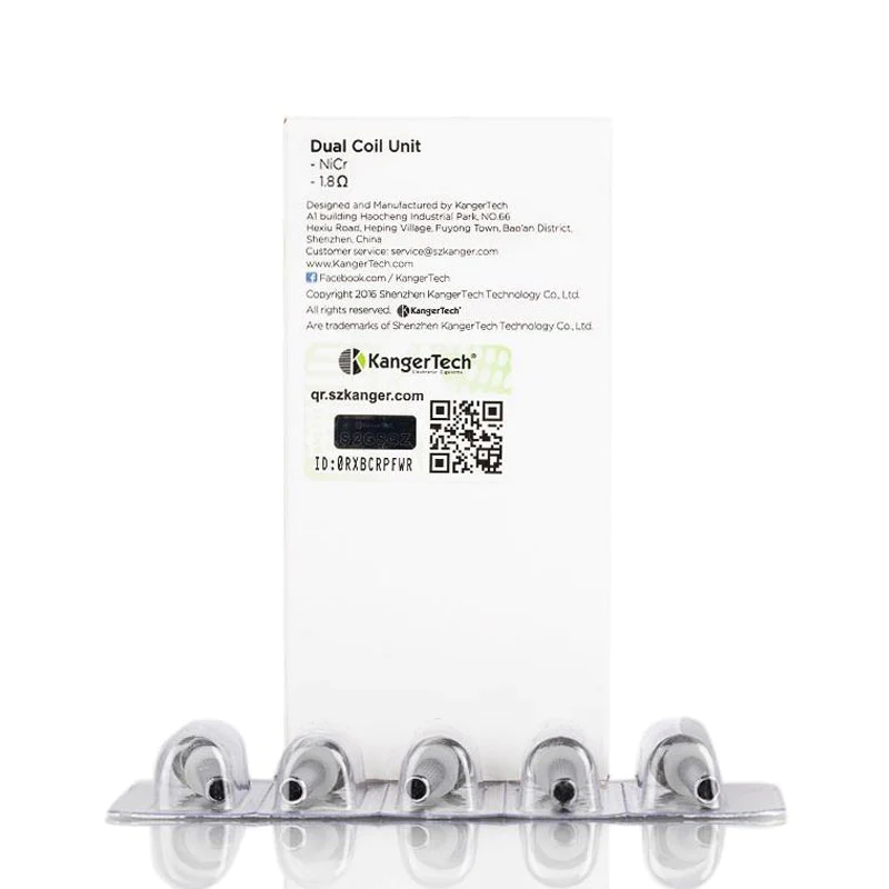 Kanger Replacement New Dual Coil 5pcs/pack