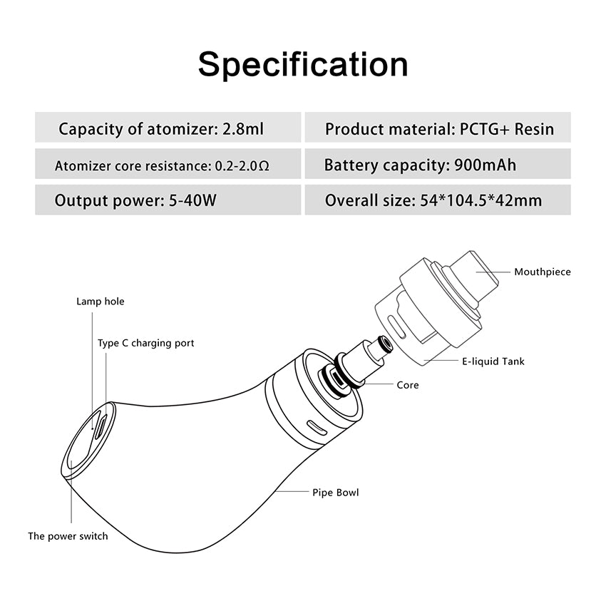 Kamry GT Epipe Kit 900mAh
