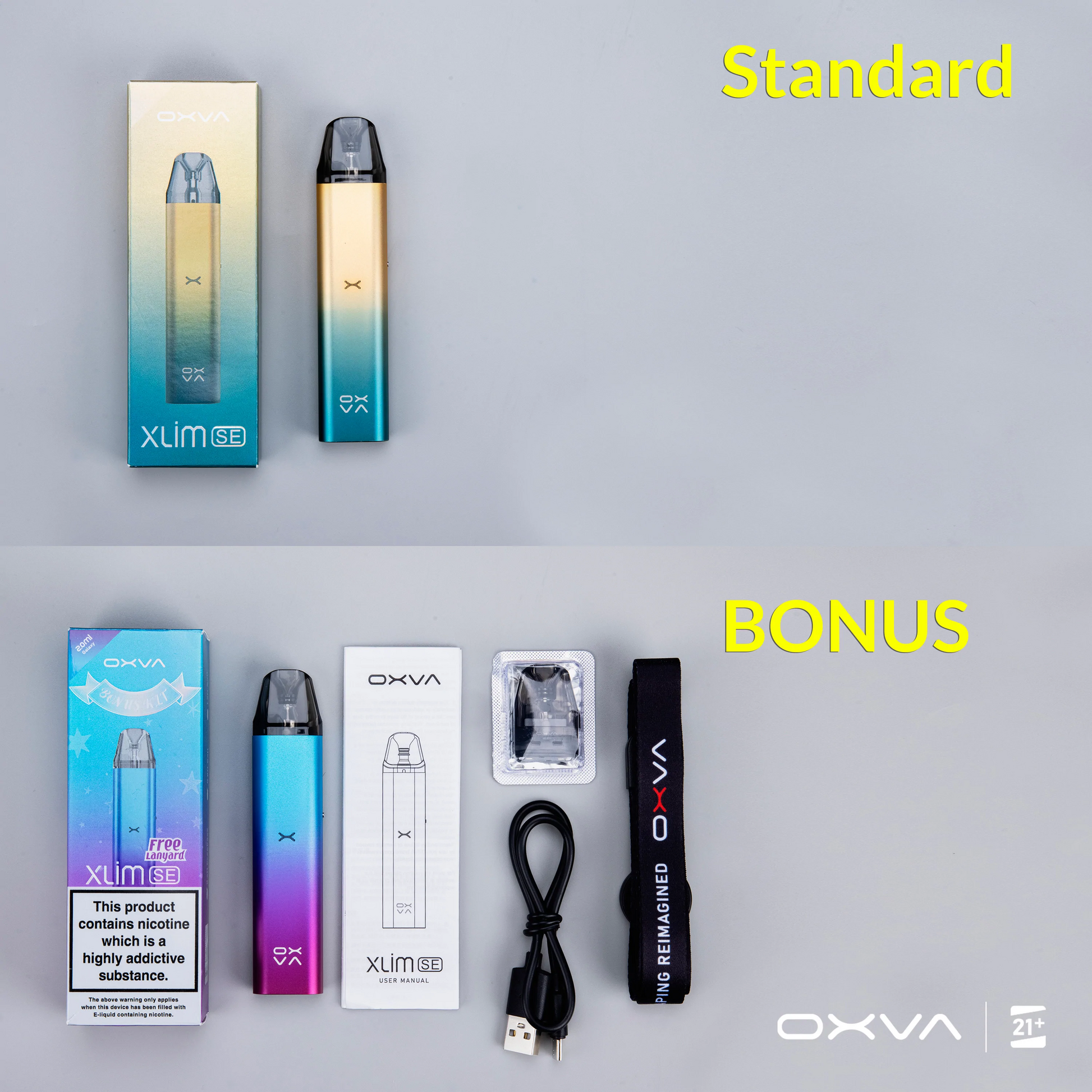 OXVA Xlim SE Bonus Pod Kit 25W at low price online | vapormo.com OXVA Xlim SE Bonus Pod Kit 25W at low price online | vapormo.com