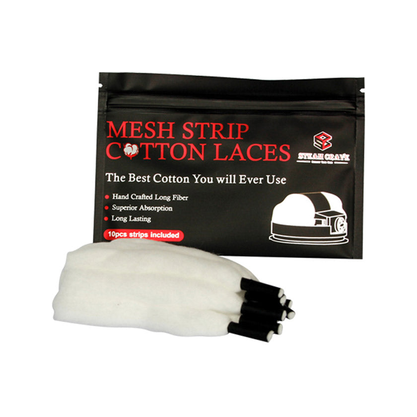 Steam Crave Mesh Strip Cotton For Aromamizer Plus V2 RDTA,Supreme V3 (10pcs/pack)