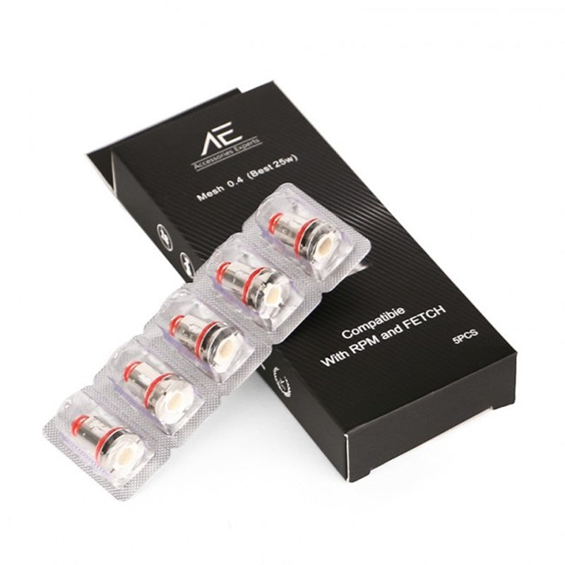 AE 0.4ohm Mesh Coils for SMOK RPM40- SMOK Fetch Mini 5pcs-pack