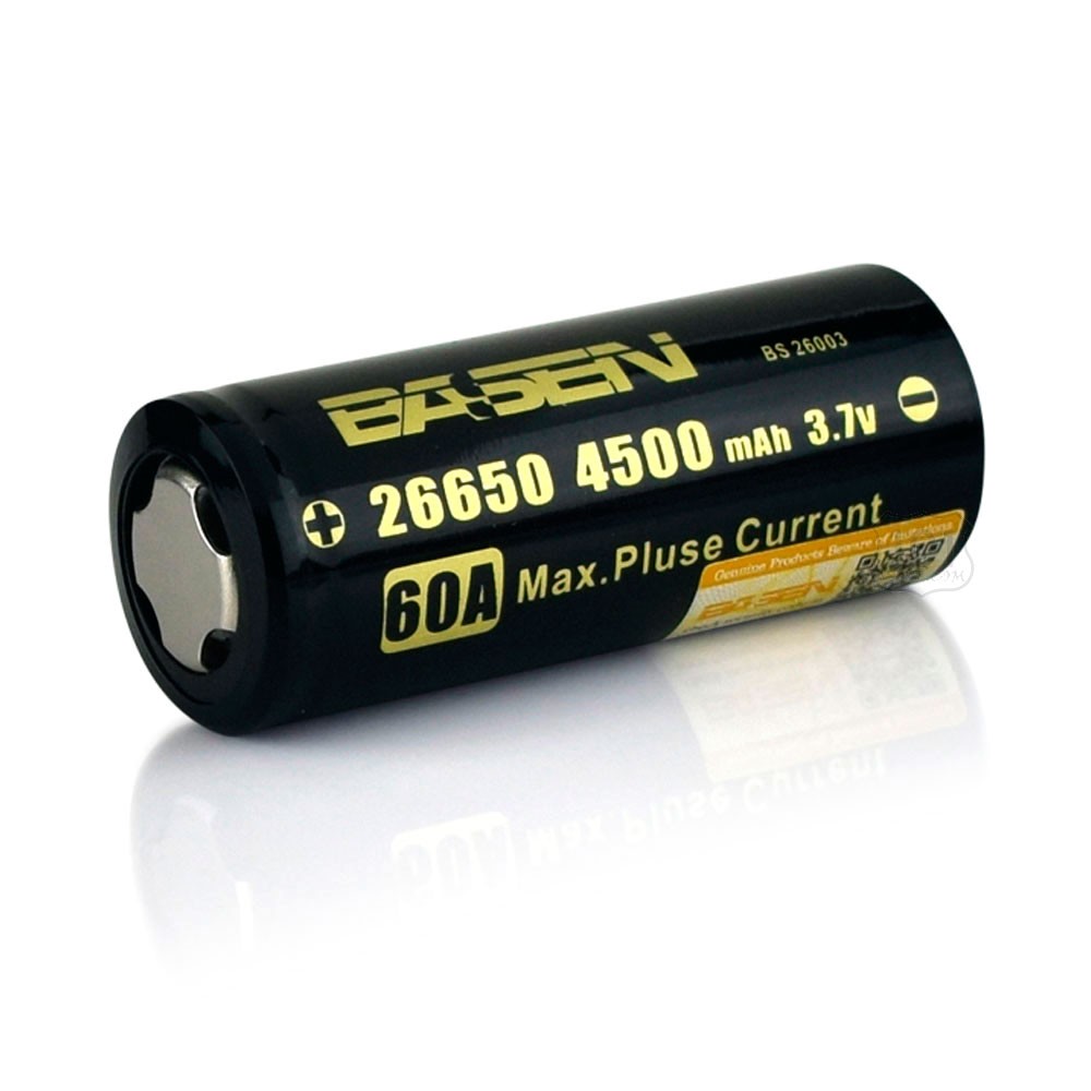 Basen 26650 Flat Top Battery 4500mAh 60A